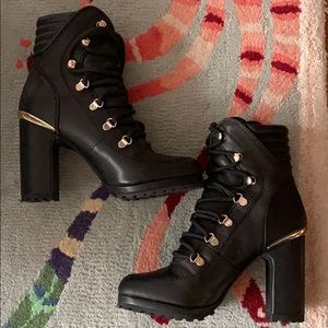 DKNY's Lenni lace-up booties